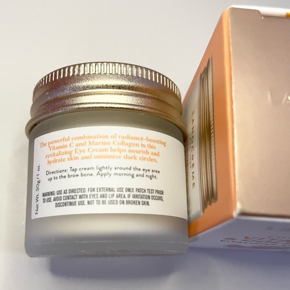 LANOCRÈME Energizing Vitamin C & Collagen Vitalizing Daily Eye Cream 1 oz Travel - Picture 7 of 12